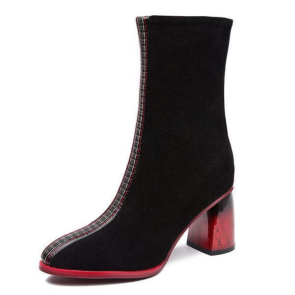 women winter snow boots genuine leather ankle winter spring thick heel boot woman long boots 2020 women boots, Black
women winter snow boots genuine leather ankle winter spring thick heel boot woman long boots 2020 women boots, Black