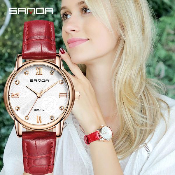 wristwatches 2021womens watches brand sanda wristwatch female clock fashion trendy waterproof simple leather belt ladies quartz, Slivery;brown
wristwatches 2021womens watches brand sanda wristwatch female clock fashion trendy waterproof simple leather belt ladies quartz, Slivery;brown
