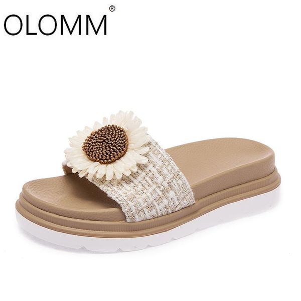 slippers female summer flat casual shoes zapatos de mujer, Black