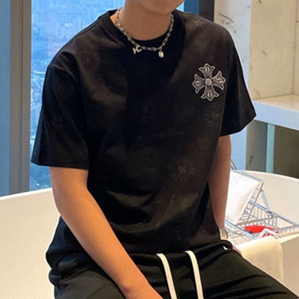 croosin 21 summer fashion brand kro new horseshoe iron silver sanskrit print short t-shirt men's and women's loose hal, White;black
croosin 21 summer fashion brand kro new horseshoe iron silver sanskrit print short t-shirt men's and women's loose hal, White;black