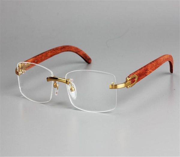 fashion sunglasses frames wooden rimless alloy myopia eyewear glasses clear lens goggle gold silver optical eyeglasses w, Black
fashion sunglasses frames wooden rimless alloy myopia eyewear glasses clear lens goggle gold silver optical eyeglasses w, Black