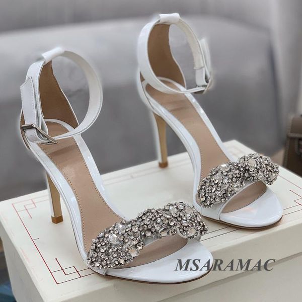 sandals ins shiny crystal peep toe women's high-heel fashion white genuine leather ankle strap dress shoes all-match party, Black
sandals ins shiny crystal peep toe women's high-heel fashion white genuine leather ankle strap dress shoes all-match party, Black