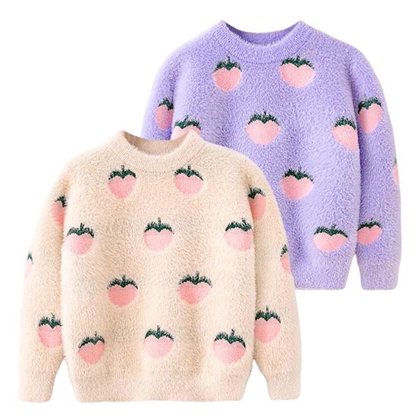 pullover kids winter sweaters girl imitation mink fluff strawberry print cute sweater children's warm clothing 3 4 5 6 7 years, Blue
pullover kids winter sweaters girl imitation mink fluff strawberry print cute sweater children's warm clothing 3 4 5 6 7 years, Blue