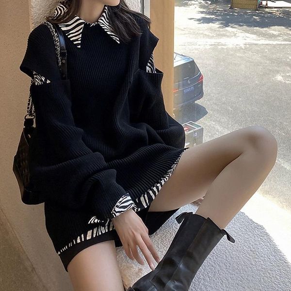 women's tracksuits autumn retro temperament light ripe wind royal sister suit casual fashion air black sweater plus shirt two-piece set, Gray
women's tracksuits autumn retro temperament light ripe wind royal sister suit casual fashion air black sweater plus shirt two-piece set, Gray