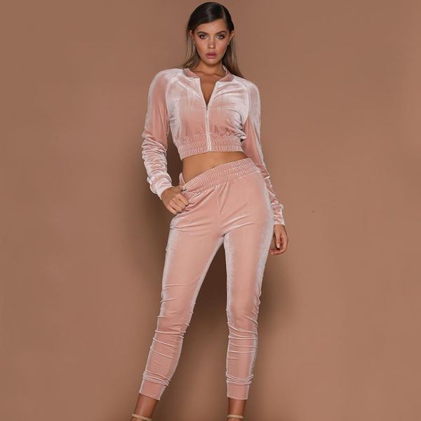 two piece dress apricot,black,'s velvet pant suits set zipper jacket and spring 2 sets, White
two piece dress apricot,black,'s velvet pant suits set zipper jacket and spring 2 sets, White