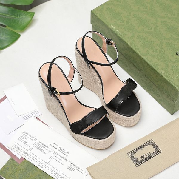 summer women platform luxury designer sandals ankle wrap shoe womens party heels shoes soft leather buckle strap solid slope heel sanda 34-4, Black
summer women platform luxury designer sandals ankle wrap shoe womens party heels shoes soft leather buckle strap solid slope heel sanda 34-4, Black