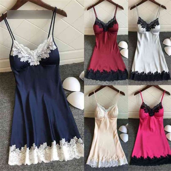 women lingerie babydolls silk lace paddad push-up sleepdress nightdress nightgown sleepwear ladies v-neck chemise 210522, White
women lingerie babydolls silk lace paddad push-up sleepdress nightdress nightgown sleepwear ladies v-neck chemise 210522, White