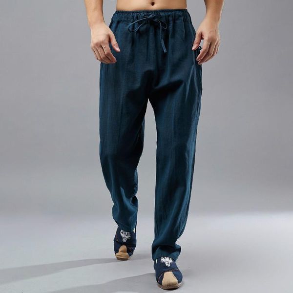 spring original design men's casual pants chinese style pure long trousers solid drawstring d284, Black
spring original design men's casual pants chinese style pure long trousers solid drawstring d284, Black