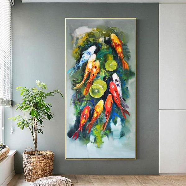 paintings fish oil painting printed on canvas prints koi animal posters wall art pictures for living room modern home decoration
paintings fish oil painting printed on canvas prints koi animal posters wall art pictures for living room modern home decoration