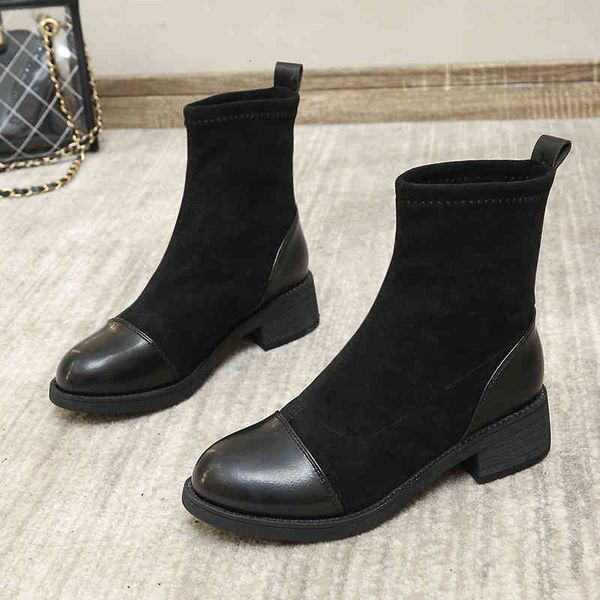 boots woman flat boots fall shoes luxury designer round toe thigh high heels low rubber fashion 0xa1, Black
boots woman flat boots fall shoes luxury designer round toe thigh high heels low rubber fashion 0xa1, Black