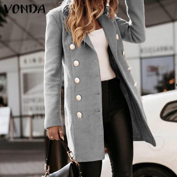 women's jackets lapel overcoats stylish double-breasted coats autumn solid outwear casual cardigan female loose 2021 coat, Black;brown
women's jackets lapel overcoats stylish double-breasted coats autumn solid outwear casual cardigan female loose 2021 coat, Black;brown