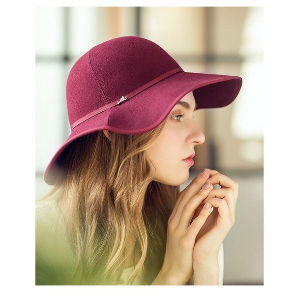 stingy brim hats 2021 classic women's wide fedora hat 100% wool high quality, Blue;gray
stingy brim hats 2021 classic women's wide fedora hat 100% wool high quality, Blue;gray