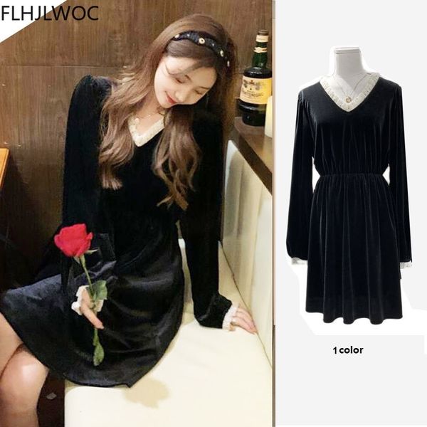 casual dresses fenimine vestidos cute japan korea chic fashion clothes women patchwork dot ruffled v neck little black veet 098q, Black;gray
casual dresses fenimine vestidos cute japan korea chic fashion clothes women patchwork dot ruffled v neck little black veet 098q, Black;gray
