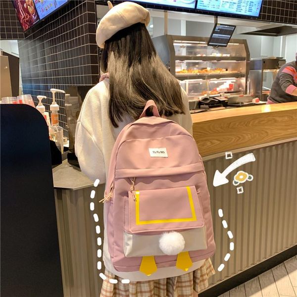 backpack large capacity students schoolbag campus style reusable fashionable girl travel bag waterproof lovely duck nylon
backpack large capacity students schoolbag campus style reusable fashionable girl travel bag waterproof lovely duck nylon