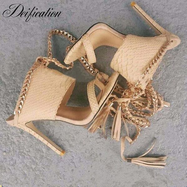 deification handmade ankle strap women high heels shoes gold chains slingback pumps lace-up fringe gladiator sandals, Black
deification handmade ankle strap women high heels shoes gold chains slingback pumps lace-up fringe gladiator sandals, Black