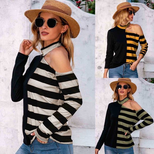 fashion hoodies 2021 clothing autumn and winter women's casual loose off shoulder striped long sleeve sweater, Black
fashion hoodies 2021 clothing autumn and winter women's casual loose off shoulder striped long sleeve sweater, Black