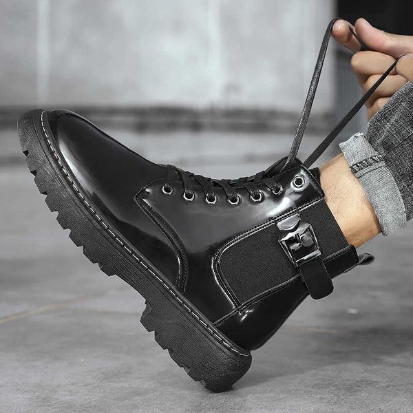 leather motorcycle boots men's martin boots men's autumn and winter 2021 high leather motorcycle cut, Black
leather motorcycle boots men's martin boots men's autumn and winter 2021 high leather motorcycle cut, Black