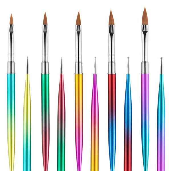 nail brushes marycarrie 5 pcs uv gel acrylic art brush set tips design builder drawing pen dust remover powder dotting painting, Yellow
nail brushes marycarrie 5 pcs uv gel acrylic art brush set tips design builder drawing pen dust remover powder dotting painting, Yellow