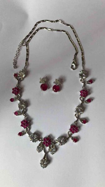 fashion jewelry necklace &ring set arrived for woman gift, Silver
fashion jewelry necklace &ring set arrived for woman gift, Silver