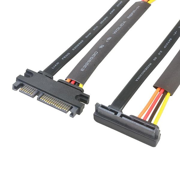 15cm sata 22 pin male to female 90 degrees extension cable 6gb/s 7+15 data hdd power computer cables & connectors
15cm sata 22 pin male to female 90 degrees extension cable 6gb/s 7+15 data hdd power computer cables & connectors