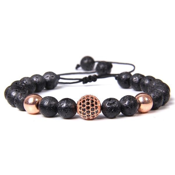 women's men's black zircon micro beaded bracelets hand woven natural lava stone bead adjustable rope bracelet
women's men's black zircon micro beaded bracelets hand woven natural lava stone bead adjustable rope bracelet