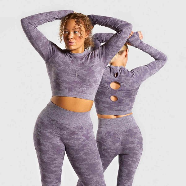 women's tracksuits seamless sports costume yoga set gym clothes camo high waist exercise outfit workout sportswear wives blue z9i4, Gray
women's tracksuits seamless sports costume yoga set gym clothes camo high waist exercise outfit workout sportswear wives blue z9i4, Gray