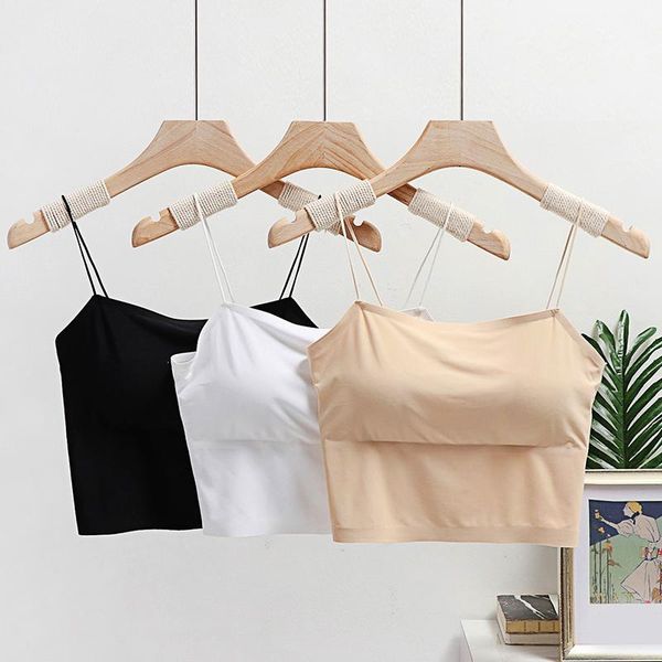 bustiers & corsets women thin strap sling tank solid color breathable chest pad underwear beauty back comfortable tube, Black;white
bustiers & corsets women thin strap sling tank solid color breathable chest pad underwear beauty back comfortable tube, Black;white