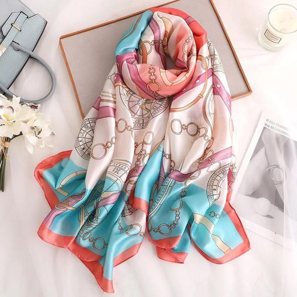 yulaili 2021 fashion silk satin scarf for women print scarfs female shawls and wraps scarves lady elegance bufanda, Blue;gray
yulaili 2021 fashion silk satin scarf for women print scarfs female shawls and wraps scarves lady elegance bufanda, Blue;gray