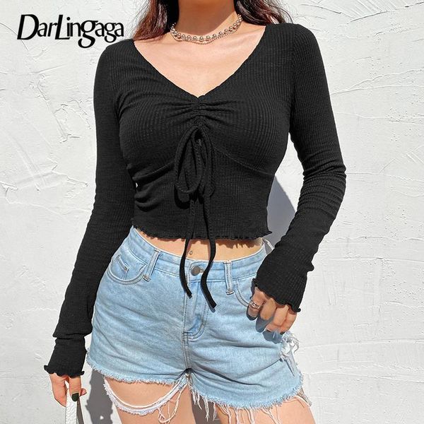 darlingaga v neck drawstring bodycon white tshirt long sleeve solid ruched fashion autumn t-shirts for women crop tees women's t-s
darlingaga v neck drawstring bodycon white tshirt long sleeve solid ruched fashion autumn t-shirts for women crop tees women's t-s