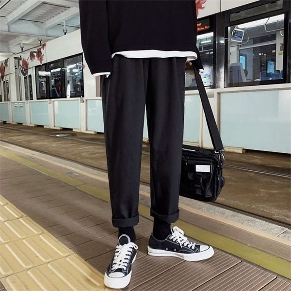 spring and autumn super fire cec loose drop feeling small trousers in korean fashion straight casual capris men's pants, Black
spring and autumn super fire cec loose drop feeling small trousers in korean fashion straight casual capris men's pants, Black