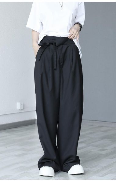 women's pants & capris 2021 spring style black retro japanese loose lace down mop wide leg, Black;white
women's pants & capris 2021 spring style black retro japanese loose lace down mop wide leg, Black;white