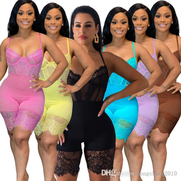women jumpsuits 2022 summer designer fashion v neck corset cartilage sling lace casual one piece pants sleeveless vest shorts rompers, Black;white
women jumpsuits 2022 summer designer fashion v neck corset cartilage sling lace casual one piece pants sleeveless vest shorts rompers, Black;white