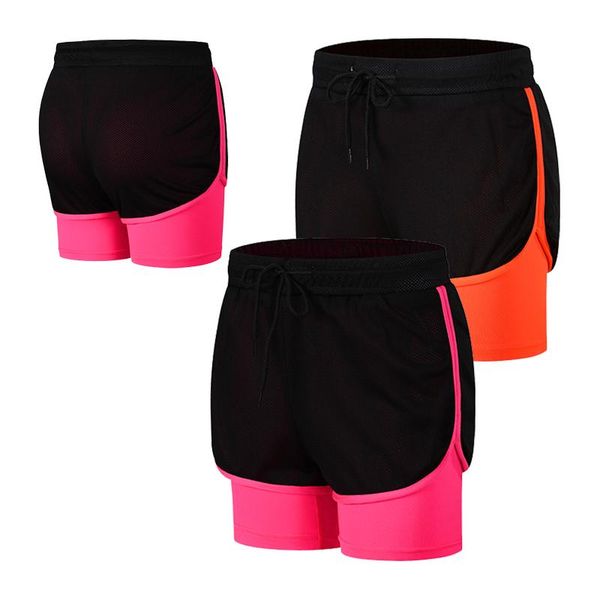 women running shorts 2 in 1 yoga double layer sport short mesh quick dry marathon joggings female fitness, Black;blue
women running shorts 2 in 1 yoga double layer sport short mesh quick dry marathon joggings female fitness, Black;blue