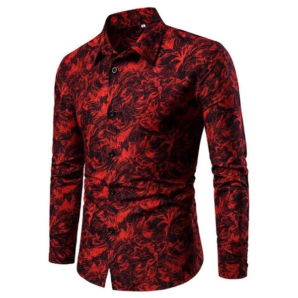 men's casual shirts debracat men long sleeve floral fashion shirt button up formal party blouse, White;black
men's casual shirts debracat men long sleeve floral fashion shirt button up formal party blouse, White;black