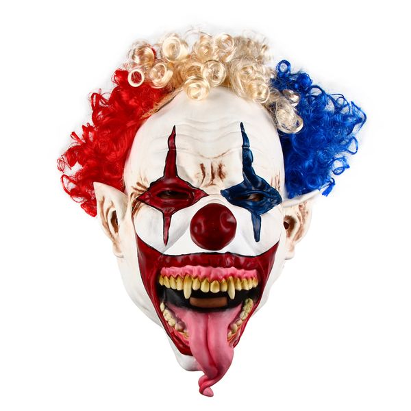 costume accessories halloween clown mask latex fancy dress costume scary full head horror fancy dress party props, Silver
costume accessories halloween clown mask latex fancy dress costume scary full head horror fancy dress party props, Silver