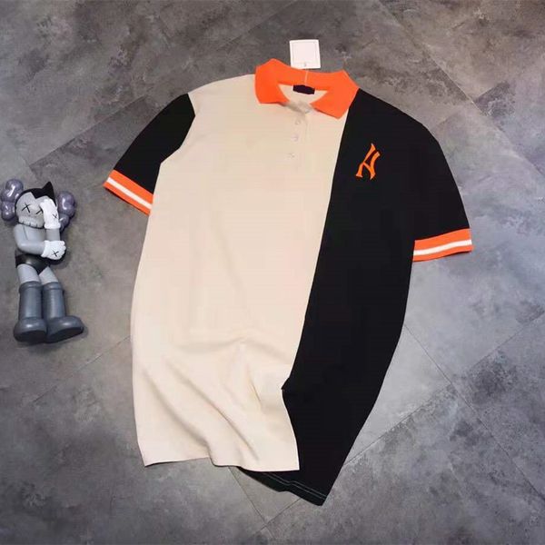 high version 2021 summer new fashion letter embroidery contrast lapel casual simple breathable women's dress, Black;gray
high version 2021 summer new fashion letter embroidery contrast lapel casual simple breathable women's dress, Black;gray