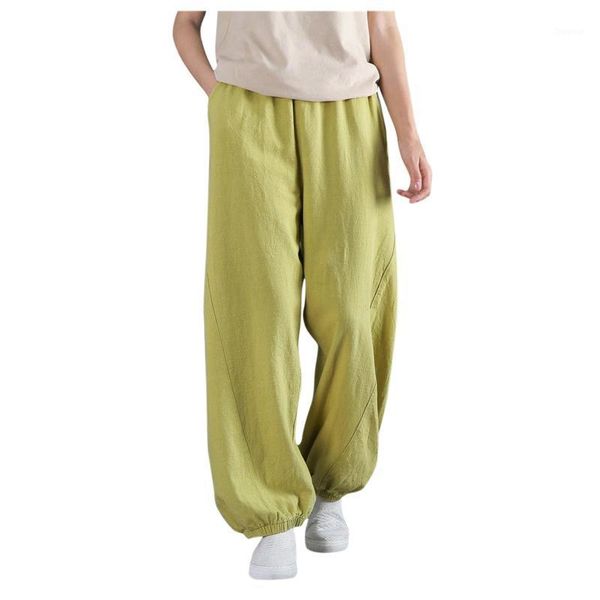 women's pants & capris women linen cotton summer spring casual solid elastic waist straight trousers 2021 female loose ankle-length lon, Black;white
women's pants & capris women linen cotton summer spring casual solid elastic waist straight trousers 2021 female loose ankle-length lon, Black;white