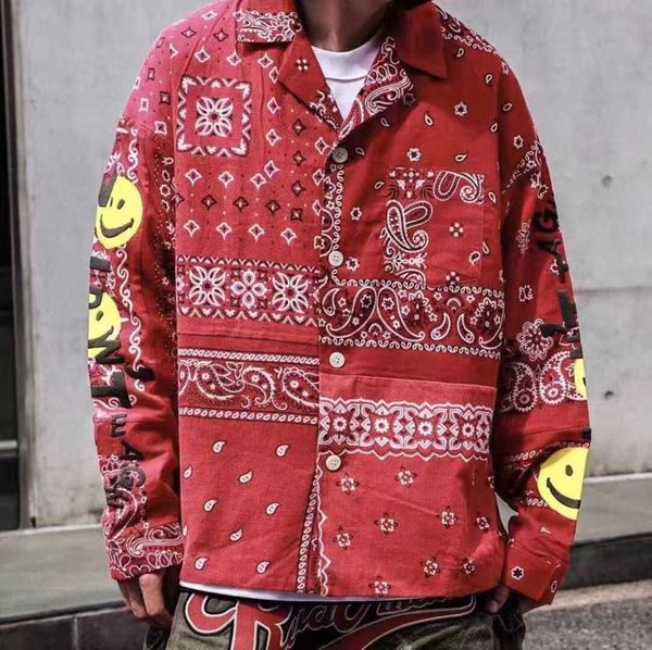 new readymade cashew flower pomelo mosaic smiling face foam printed high street long sleeve shirt coatpxyz, White;black
new readymade cashew flower pomelo mosaic smiling face foam printed high street long sleeve shirt coatpxyz, White;black