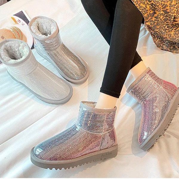 boots multicolor glitter women snow pvc waterproof antiskid short ankle botas cotton shoes bling plush winter botines mujer 2021, Black
boots multicolor glitter women snow pvc waterproof antiskid short ankle botas cotton shoes bling plush winter botines mujer 2021, Black