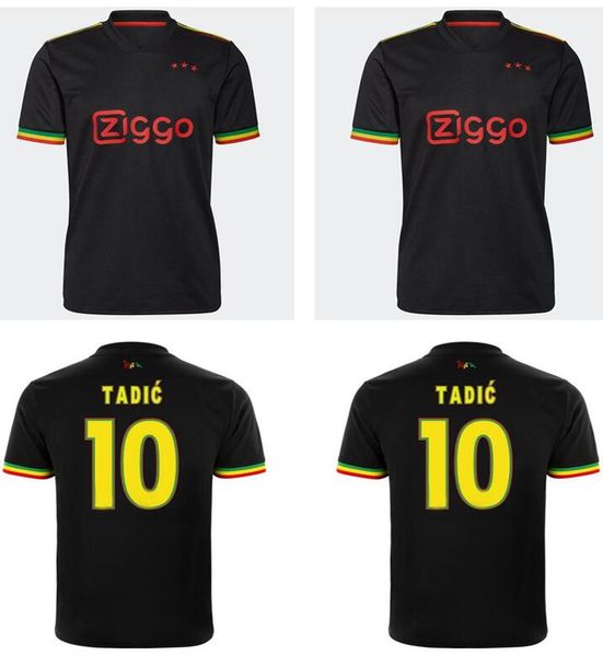 21 22 bob marley soccer jersey tadic berghuis haller third black kit blind promes neres aa, Black;yellow
21 22 bob marley soccer jersey tadic berghuis haller third black kit blind promes neres aa, Black;yellow