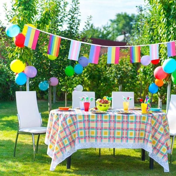 party decoration rainbow flag string rectangle stripes polyester banner colorful for courtyard festival
party decoration rainbow flag string rectangle stripes polyester banner colorful for courtyard festival