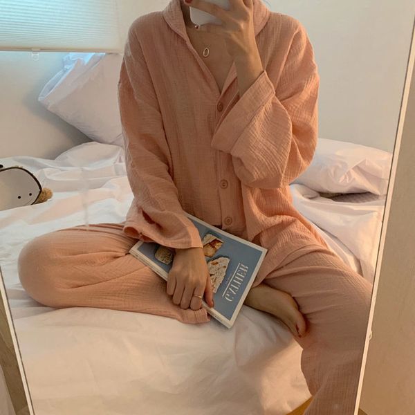 women's sleepwear cotton korean pyjama pour femme 2 piece set loungewear nightgown pijama summer pajamas trouser suits d1lc, Black;red
women's sleepwear cotton korean pyjama pour femme 2 piece set loungewear nightgown pijama summer pajamas trouser suits d1lc, Black;red