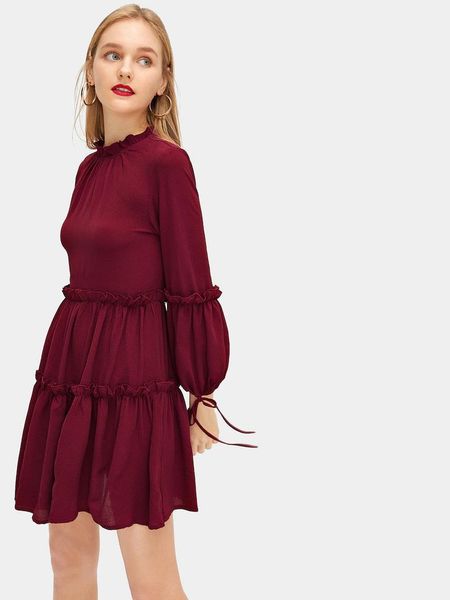 casual dresses women robe femme spring autumn a-line hollow out ruffles bandage lantern sleeve slim dress for woman vestido de mujer, Black;gray
casual dresses women robe femme spring autumn a-line hollow out ruffles bandage lantern sleeve slim dress for woman vestido de mujer, Black;gray