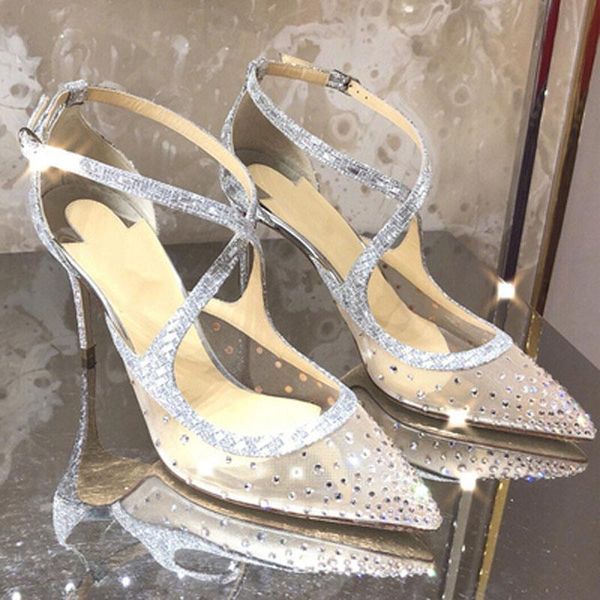 rhinestone heels pumps genuine leather mesh women high cross strap shoes stiletto wedding with crystals dress, Black
rhinestone heels pumps genuine leather mesh women high cross strap shoes stiletto wedding with crystals dress, Black