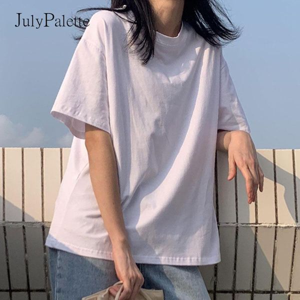 julypalette solid t-shirts women 2021 summer casual loose o neck short sleeve lady harajuku basic 2xl women's t-shirt, White
julypalette solid t-shirts women 2021 summer casual loose o neck short sleeve lady harajuku basic 2xl women's t-shirt, White