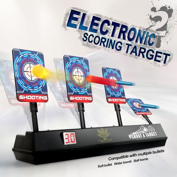 Second generation Intelligent Auto-Reset Electronic Scoring Target for Nerf N-Strike Elite/Mega/Rival Series Light Sound Scoring
Second generation Intelligent Auto-Reset Electronic Scoring Target for Nerf N-Strike Elite/Mega/Rival Series Light Sound Scoring