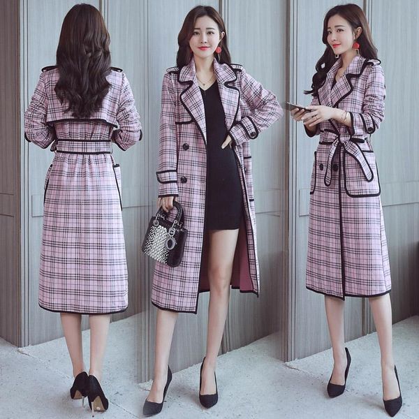women's trench coats office lady plaid coat for women windbreaker korean spring autumn ol overcoat double breasted windbreakers, Tan;black
women's trench coats office lady plaid coat for women windbreaker korean spring autumn ol overcoat double breasted windbreakers, Tan;black