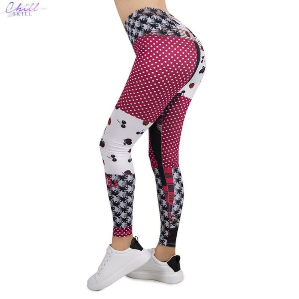 women's leggings chill skill women legging red and white roses printing leggins slim high elasticity legins fitness female pants, Black
women's leggings chill skill women legging red and white roses printing leggins slim high elasticity legins fitness female pants, Black