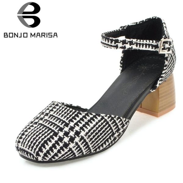 ladies office elegant shallow sandals fashion ol plaid women summer high chunky heels shoes woman, Black
ladies office elegant shallow sandals fashion ol plaid women summer high chunky heels shoes woman, Black