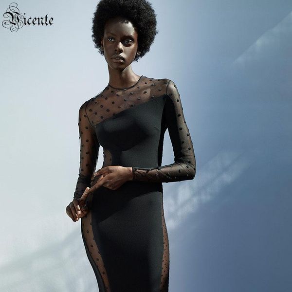 casual dresses vc dress for women polka dot tulle panel design long sleeve round neck knee bandage, Black;gray
casual dresses vc dress for women polka dot tulle panel design long sleeve round neck knee bandage, Black;gray